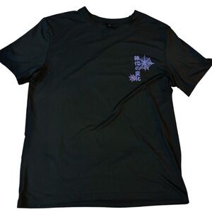 Romwe Sz M Men Graphic Tee shirt Black